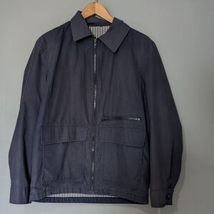 London Fog Dark Blue Lightweight Zip Up Jacket